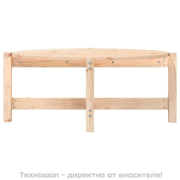 Кафе маса, 87x48x35 см, борово дърво масив