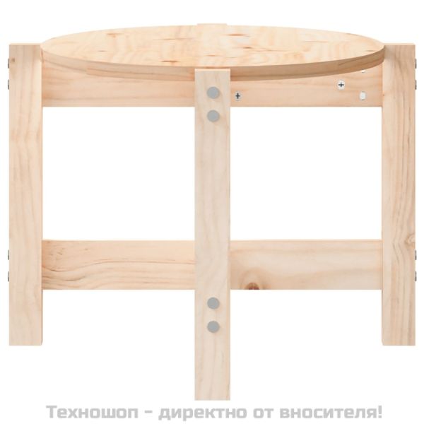 Кафе маса, 87x48x35 см, борово дърво масив