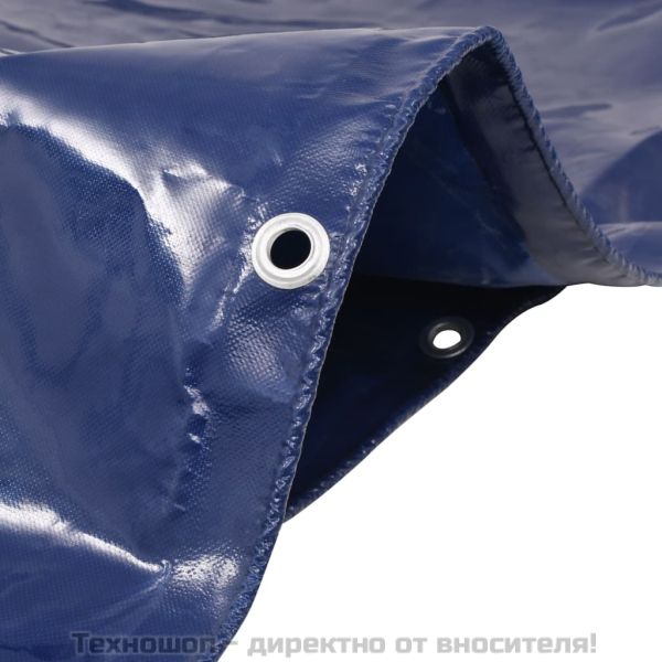 Брезентово платнище, 650 гр/м², 4x6 м, цвят син