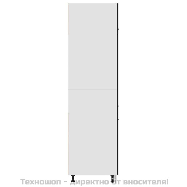 Хладилник "Lyon" Черен 60x57x207 см Инженерно дърво