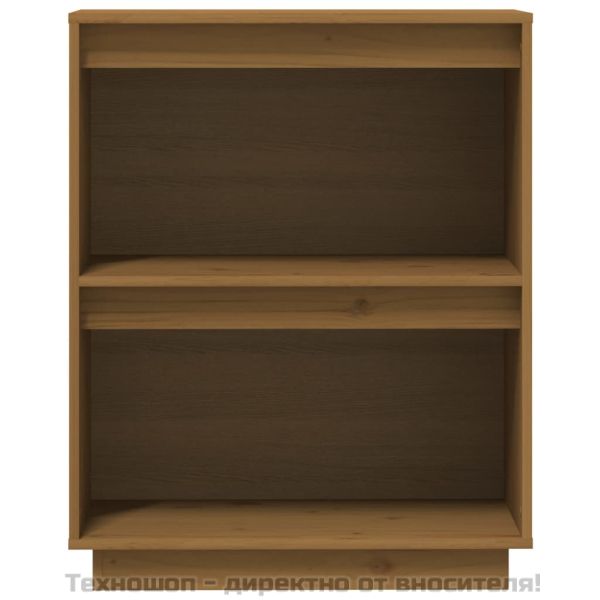 Конзолен шкаф, меденокафяв, 60x34x75 см, бор масив