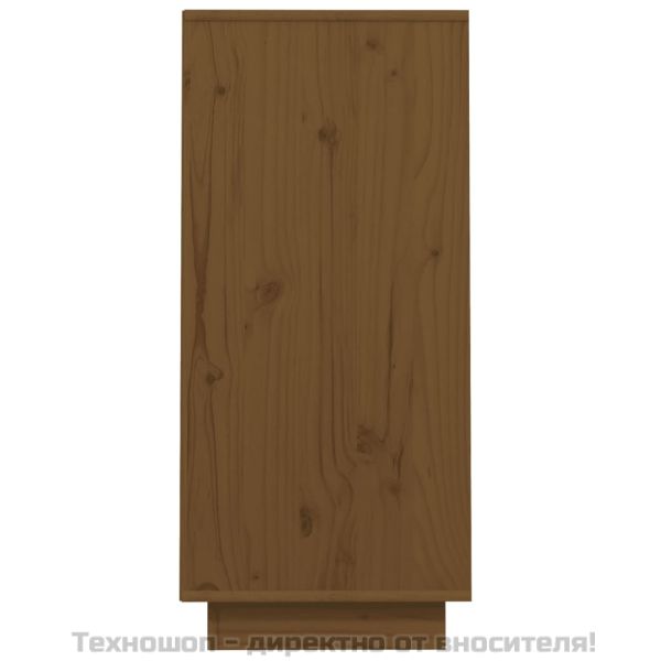Конзолен шкаф, меденокафяв, 60x34x75 см, бор масив