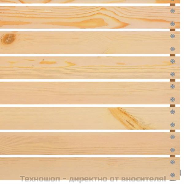 Градински среден диван, борово дърво масив