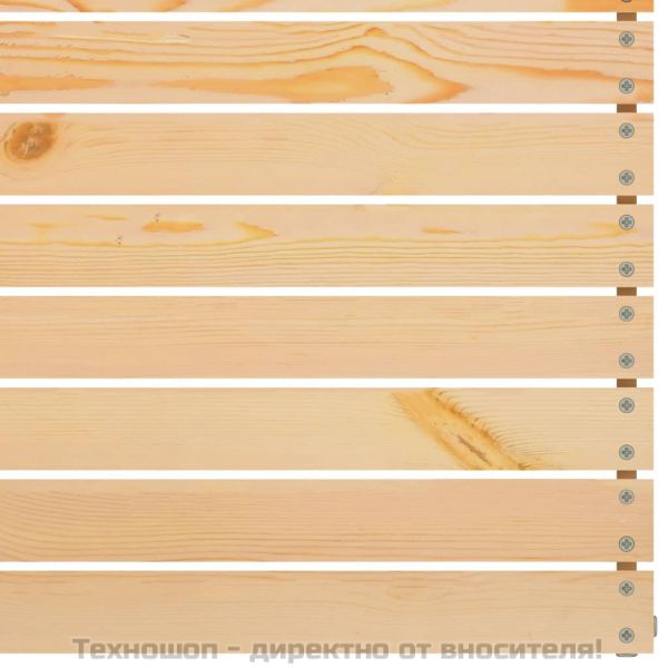 Градински лаундж комплект от 4 части, бор масив