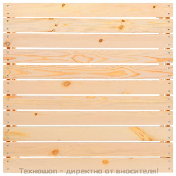 Градински лаундж комплект от 4 части, бор масив