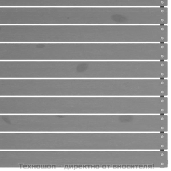 Градински лаундж комплект, 3 части, бор масив, сив