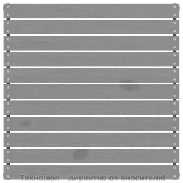 Градински лаундж комплект, 3 части, бор масив, сив