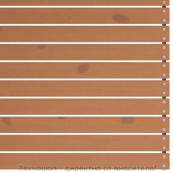 Градински лаундж комплект, 4 части, бор масив, меденокафяв