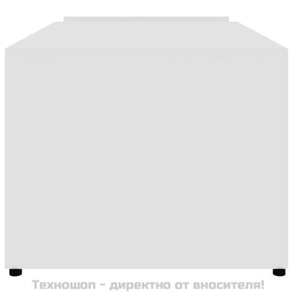 Маса за кафе, бяла, 90x45x35 см, инженерно дърво