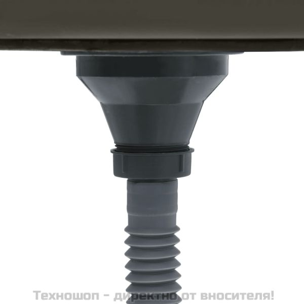 Кухненска мивка, черна, неръждаема стомана