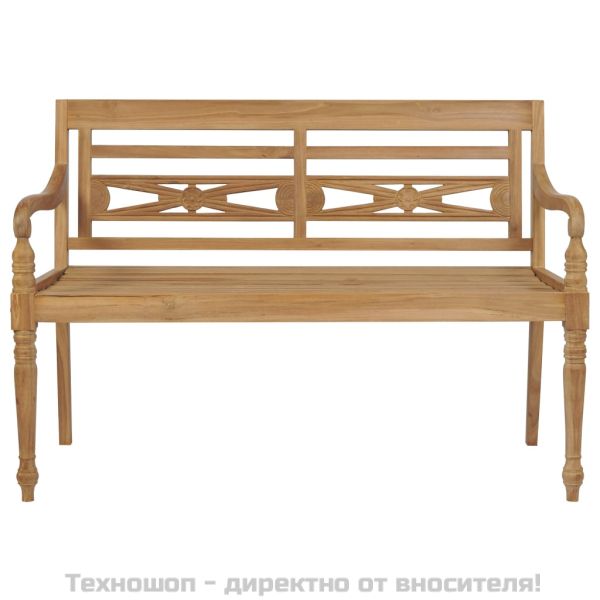 Пейка Батавия 120 см тиково дърво