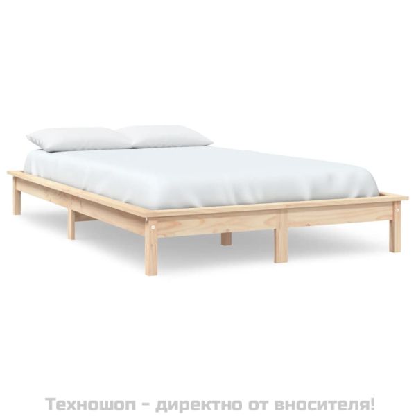 Рамка за легло, 120x200 см, бор масив