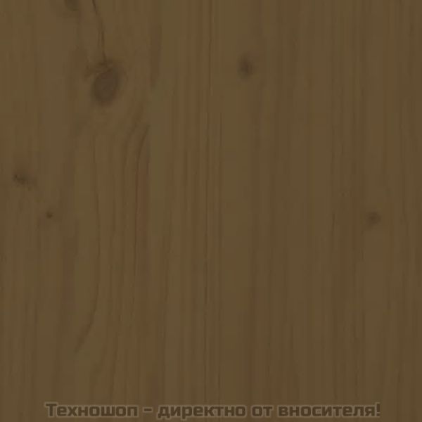 Рамка за легло меденокафява бор масив 135x190 см, Double