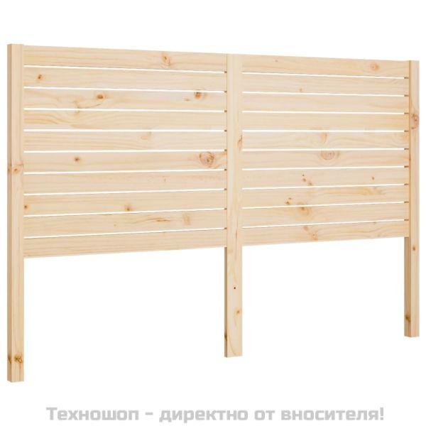 Горна табла за легло, 126x4x100 см, бор масив