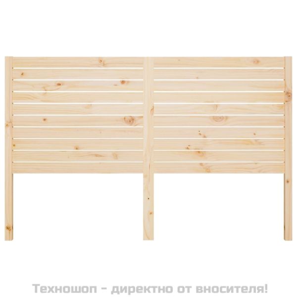 Горна табла за легло, 126x4x100 см, бор масив