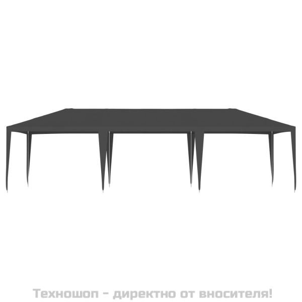 Професионална парти шатра, 4x9 м, антрацит, 90 г/м²