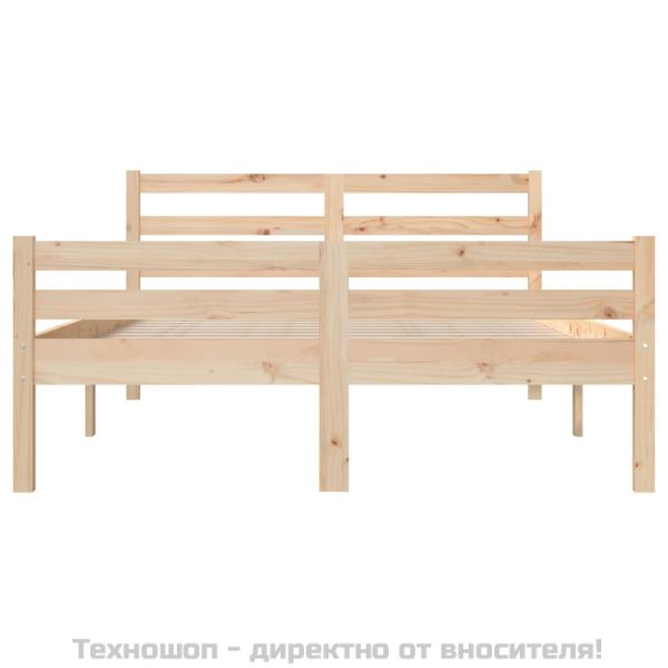 Рамка за легло, масивно дърво, 140х190 см