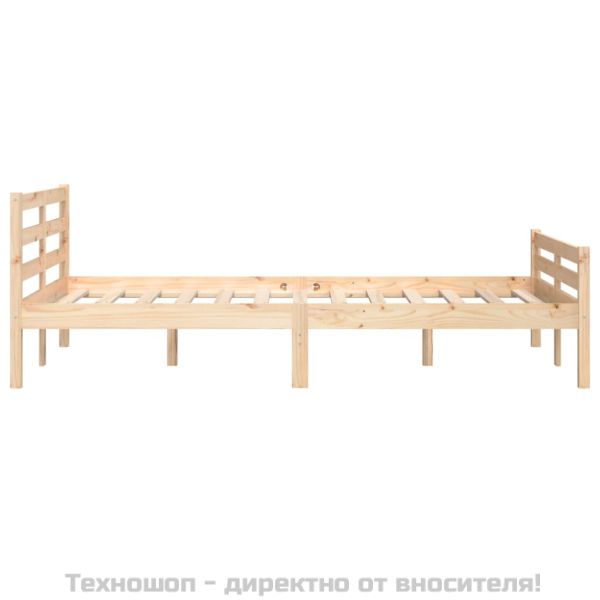 Рамка за легло, масивно дърво, 140х190 см