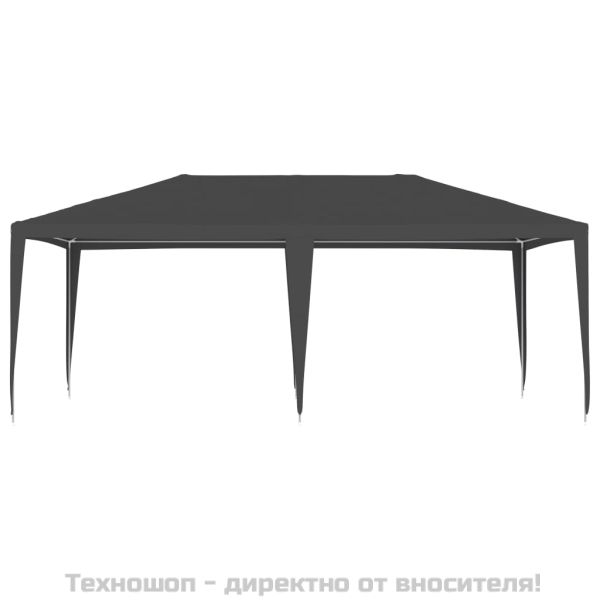 Професионална парти шатра, 4х6 м, антрацит, 90 г/м²