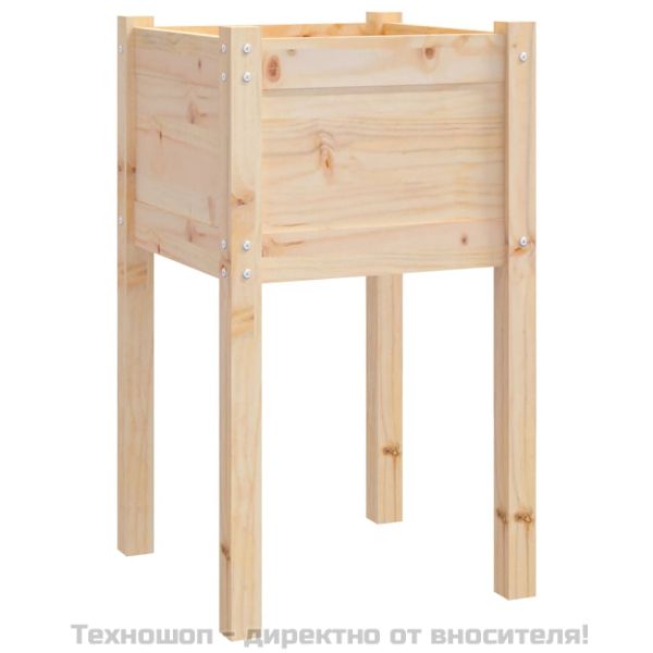 Градински сандъци, 2 бр, 40x40x70 см, борово дърво масив