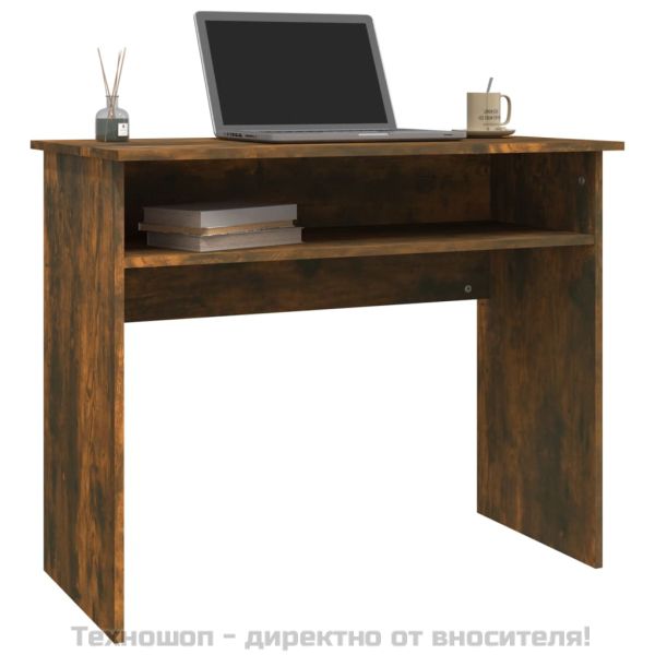 Бюро, опушен дъб, 90x50x74 см, инженерно дърво