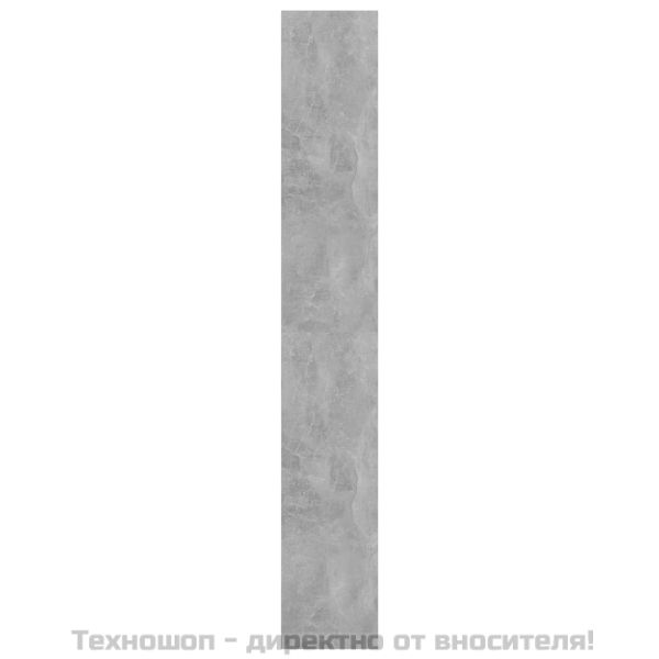 Разделител за стая, бетонно сив, 80x30x198 см, инженерно дърво