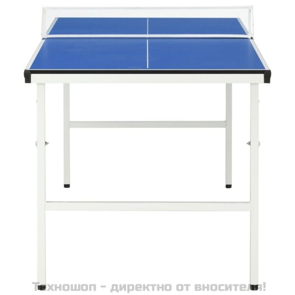 Маса за пинг-понг, 5 фута, с мрежа, 152x76x66 см, синя