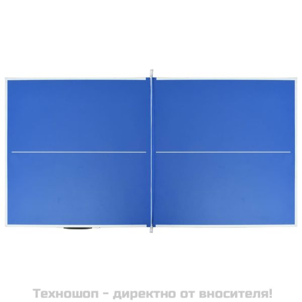 Маса за пинг-понг, 5 фута, с мрежа, 152x76x66 см, синя