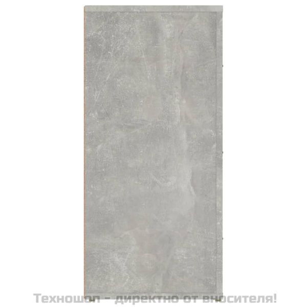 Сайдборд, бетонно сив, 40x33x70 см, инженерно дърво