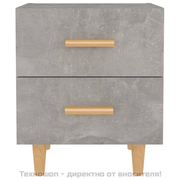 Нощно шкафче, бетонно сиво, 40x35x47,5 см, ПДЧ