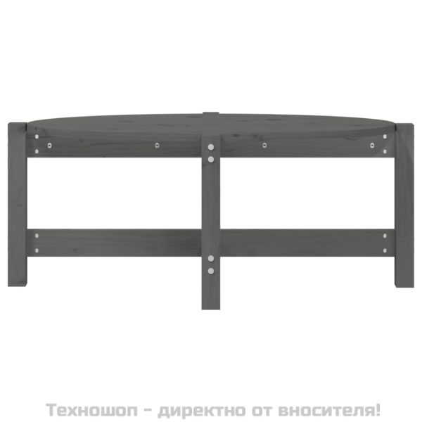 Кафе маса, сива, 87x48x35 см, бор масив