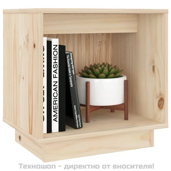 Нощни шкафчета, 2 бр, 40x30x40 см, борово дърво масив