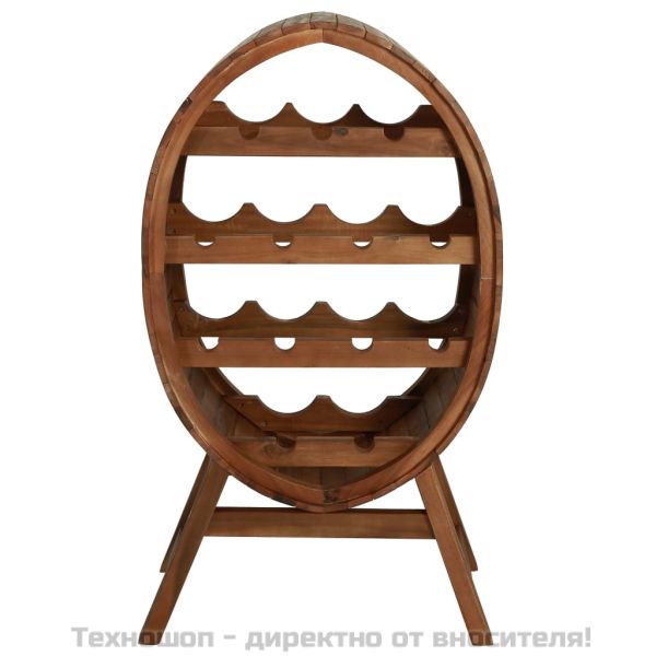 Стойка за вино за 13 бутилки, акациева дървесина масив