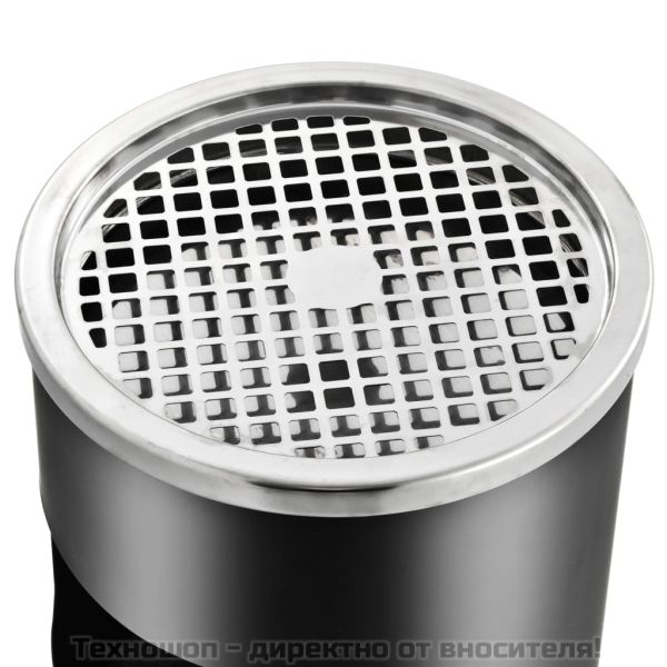 Хотелски кош-пепелник, 30 л, стомана, черен