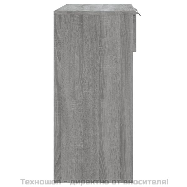 Конзолна маса, сив сонома, 90x36x75 см, инженерно дърво
