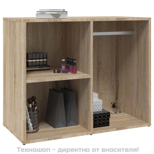 Шкаф за гримиране, дъб сонома, 80x40x65 см, инженерно дърво