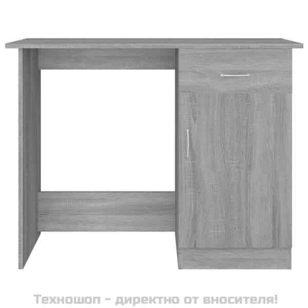 Бюро, сив сонома, 100x50x76 см, инженерно дърво