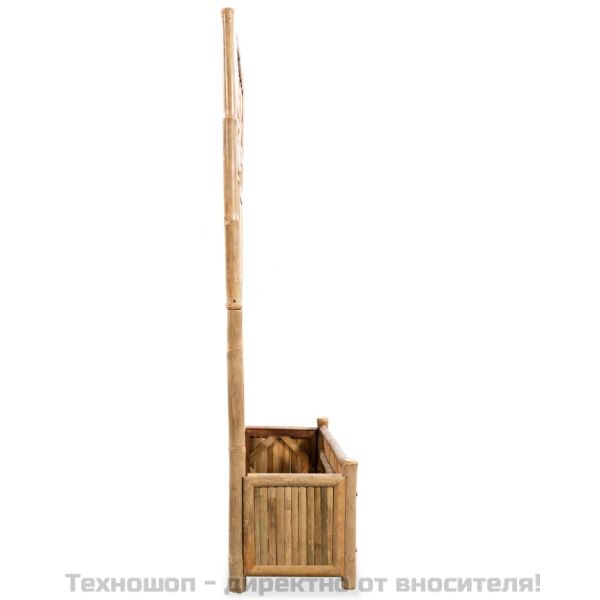 Градинска повдигната леха с решетка, бамбук, 70 см