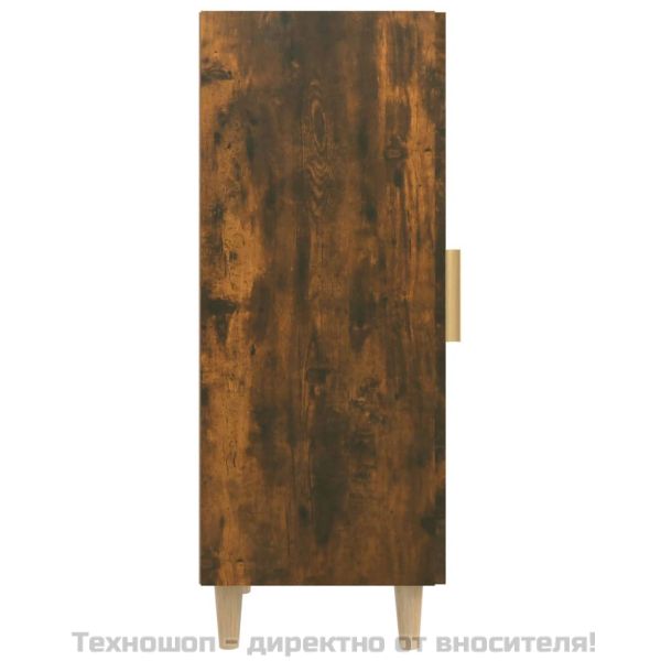 Сайдборд, опушен дъб, 34,5x34x90 см, инженерно дърво