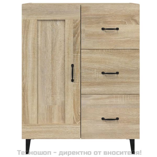 Сайдборд, дъб сонома, 69,5x34x90 см, инженерно дърво