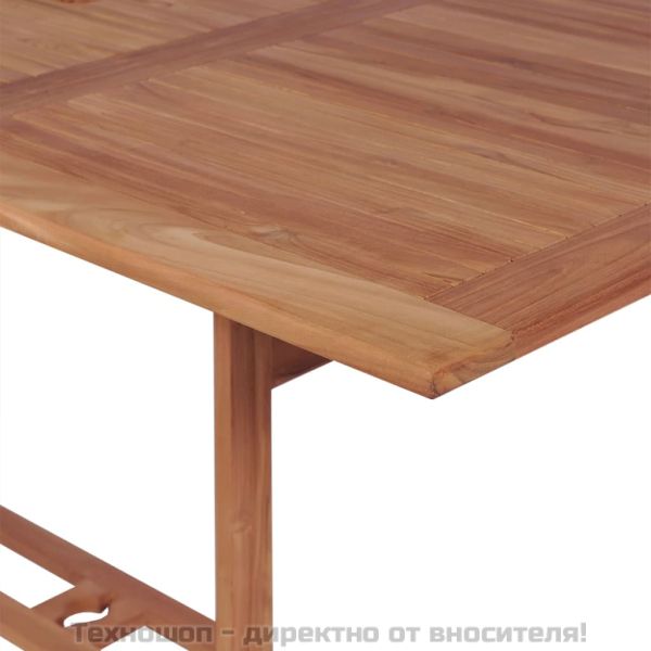 Градинска маса, 180x90x75 cм, тиково дърво масив