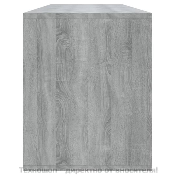 ТВ шкаф, сив сонома, 130x35x50 см, инженерно дърво