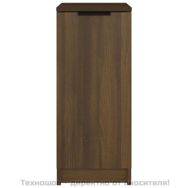 Шкаф за обувки, кафяв дъб, 30x35x70 см, инженерно дърво