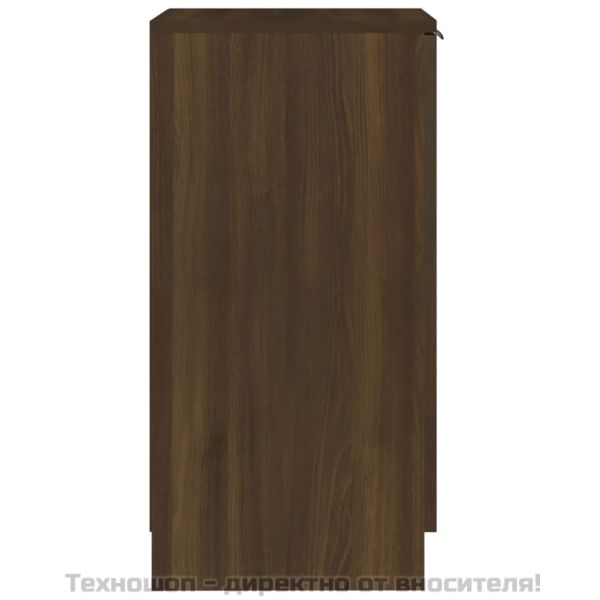 Шкаф за обувки, кафяв дъб, 30x35x70 см, инженерно дърво