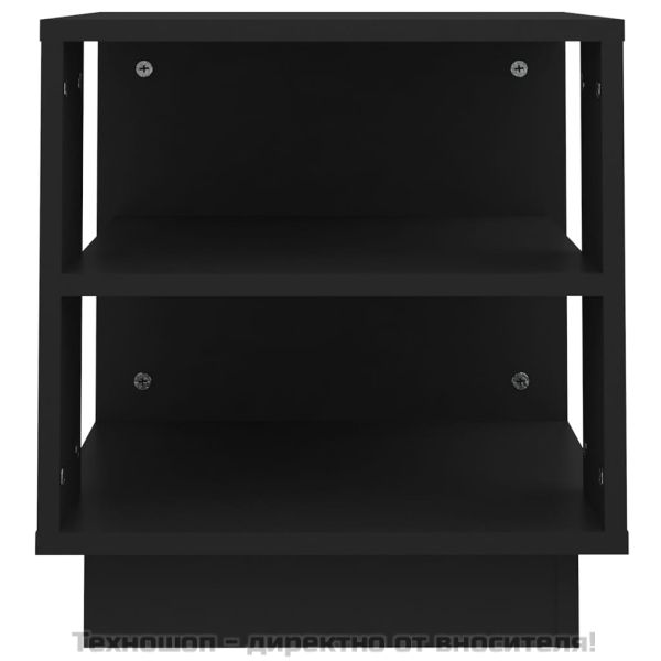 Кафе маса, черна, 40x40x43 см, инженерно дърво