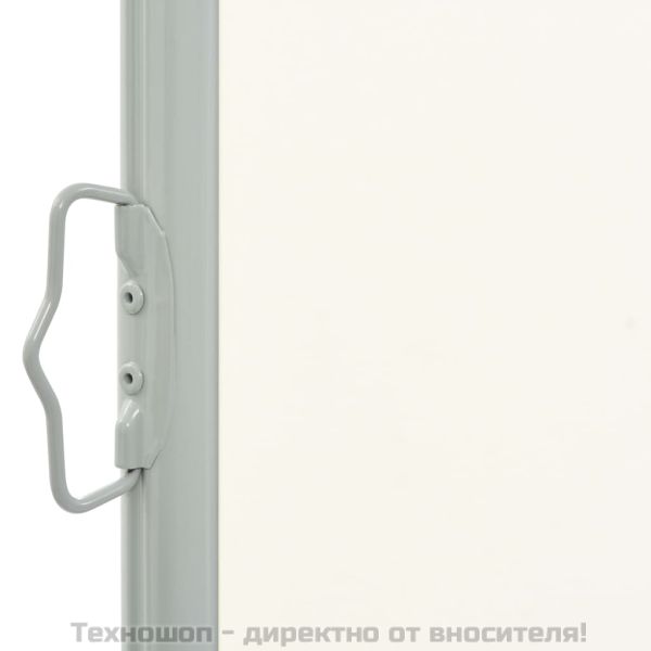 Прибираща се странична тента, 160x300 см, кремава