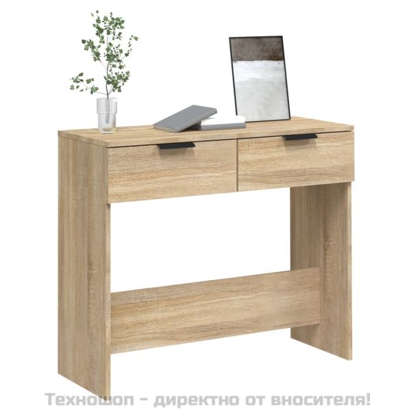 Конзолна маса, дъб сонома, 90x36x75 см, инженерно дърво