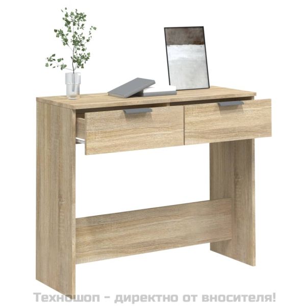 Конзолна маса, дъб сонома, 90x36x75 см, инженерно дърво