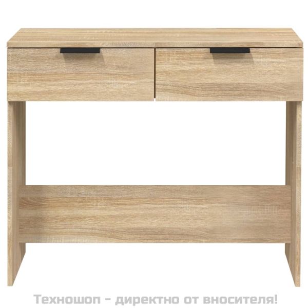 Конзолна маса, дъб сонома, 90x36x75 см, инженерно дърво
