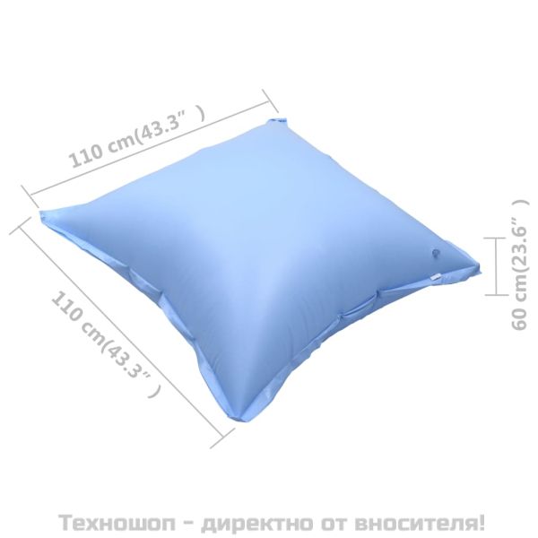 Надуваеми възглавници за покривало на надземен басейн 10 бр PVC